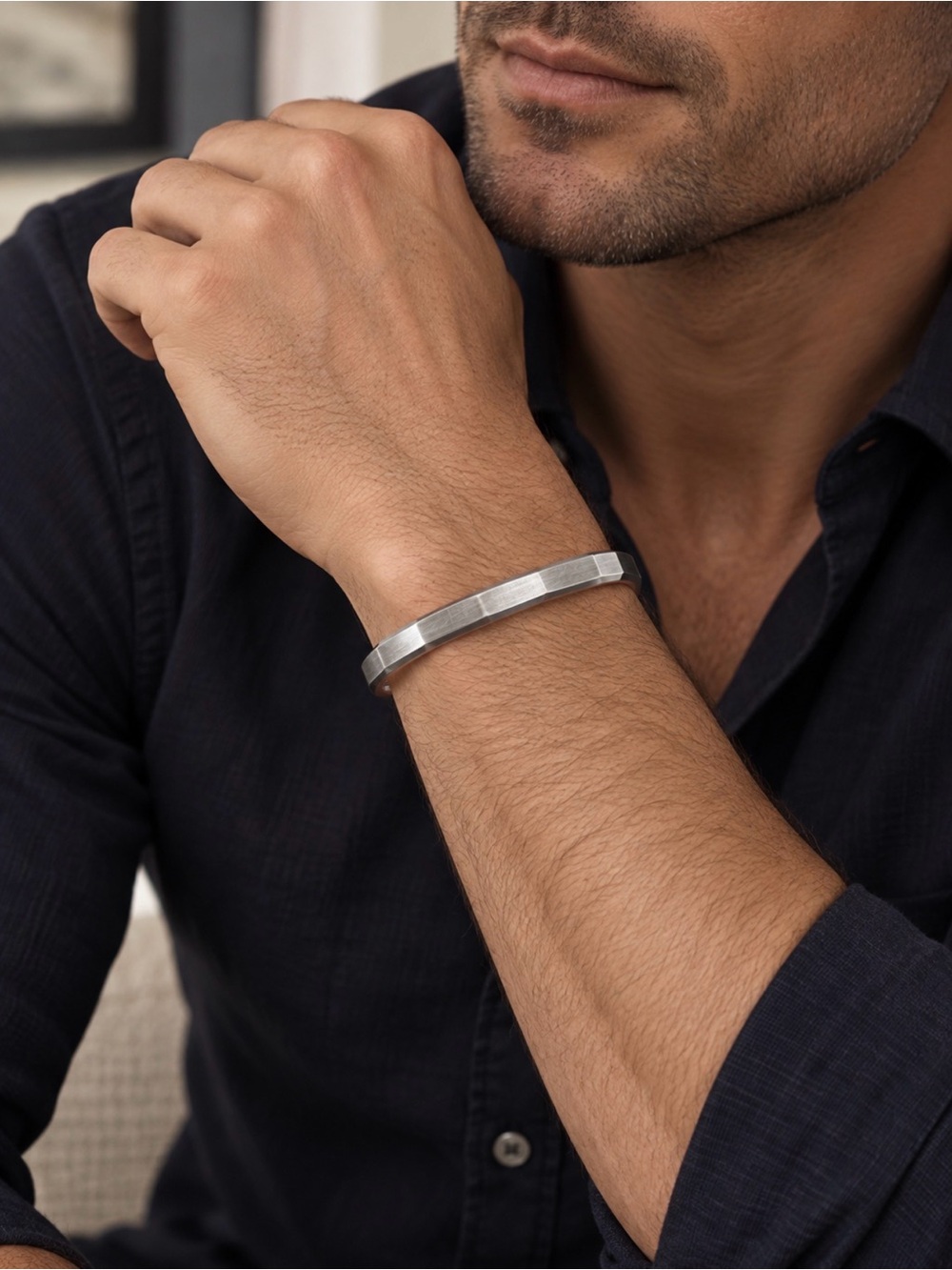 💯 Men’s DAVID YURMAN Sterling Silver Cuff Bracelet